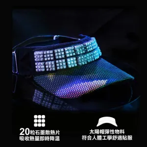 【公價貨品 Fixed Price Goods】遮陽板 Visor 連20粒持久冷凍冰塊 Visor with 20 Cooling Pieces