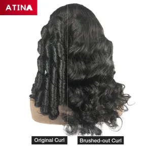 2-in-1 Style Loose Wave Glueless 13x4 Lace Front Human Hair Wigs