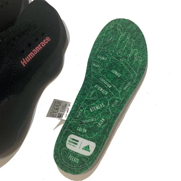 5.5 / Pharrell x Human Race Sichona'Black Shock Pink' sneakers