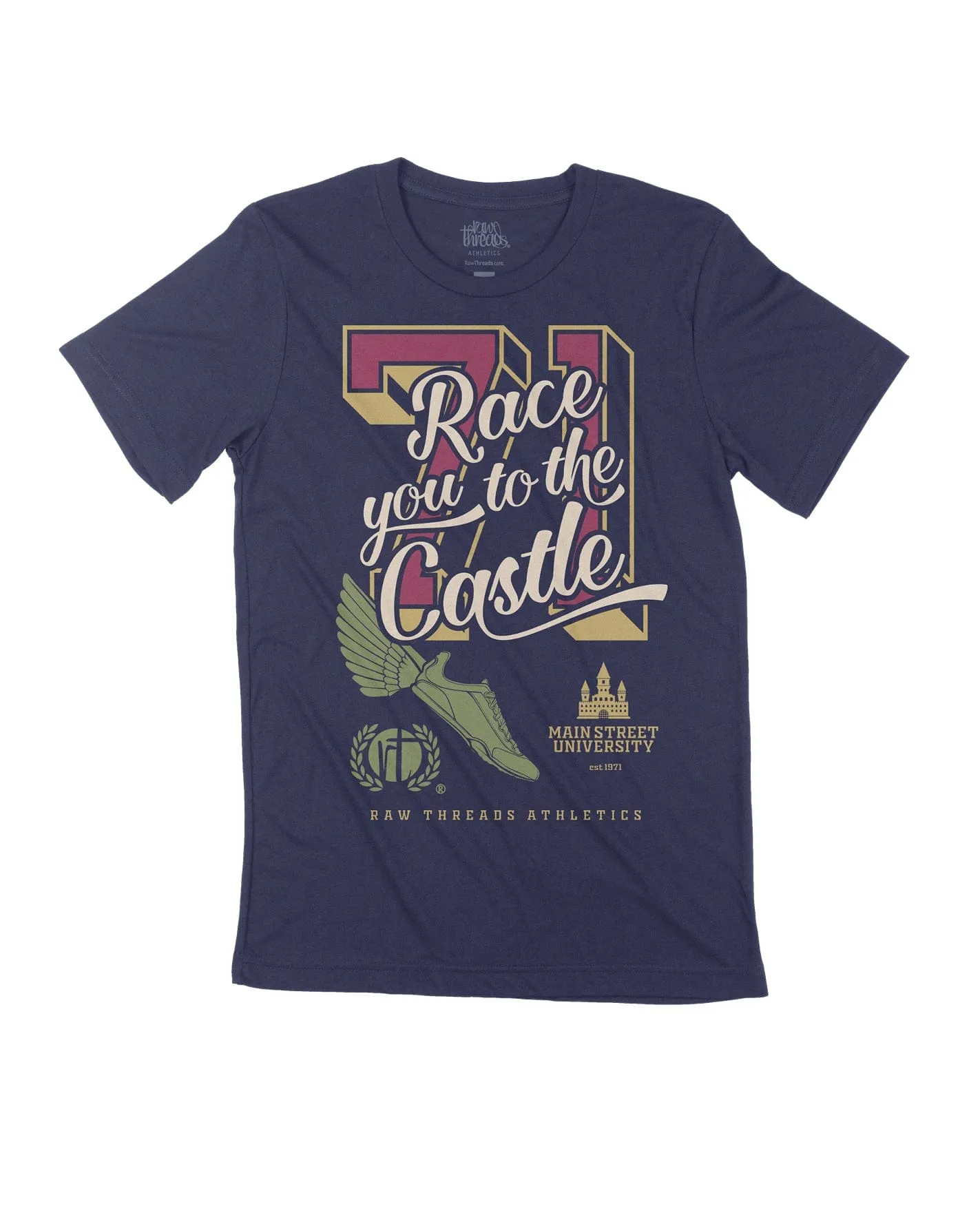 '71 Race you to the Castle Varsity Block Numbers
