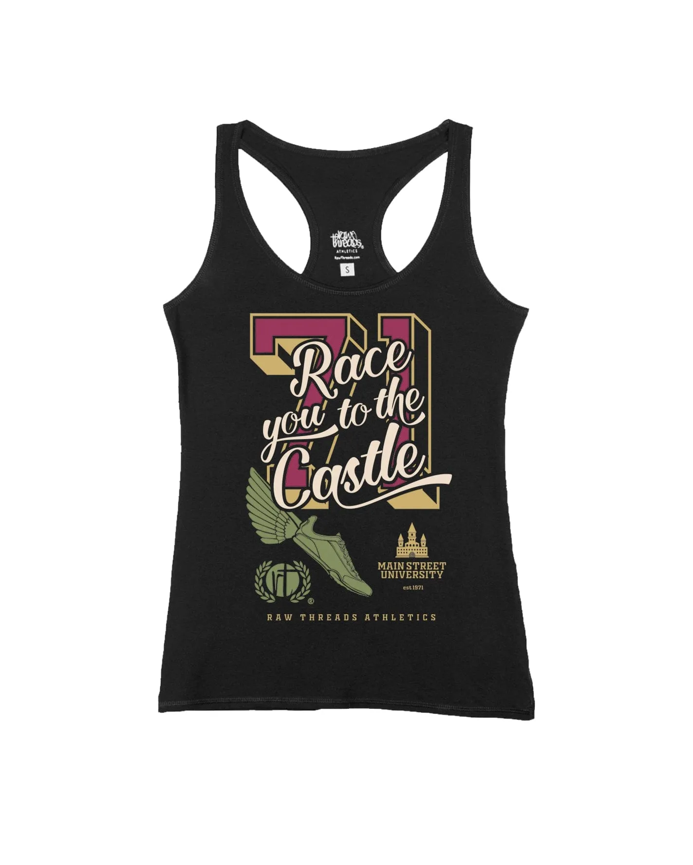 '71 Race you to the Castle Varsity Block Numbers