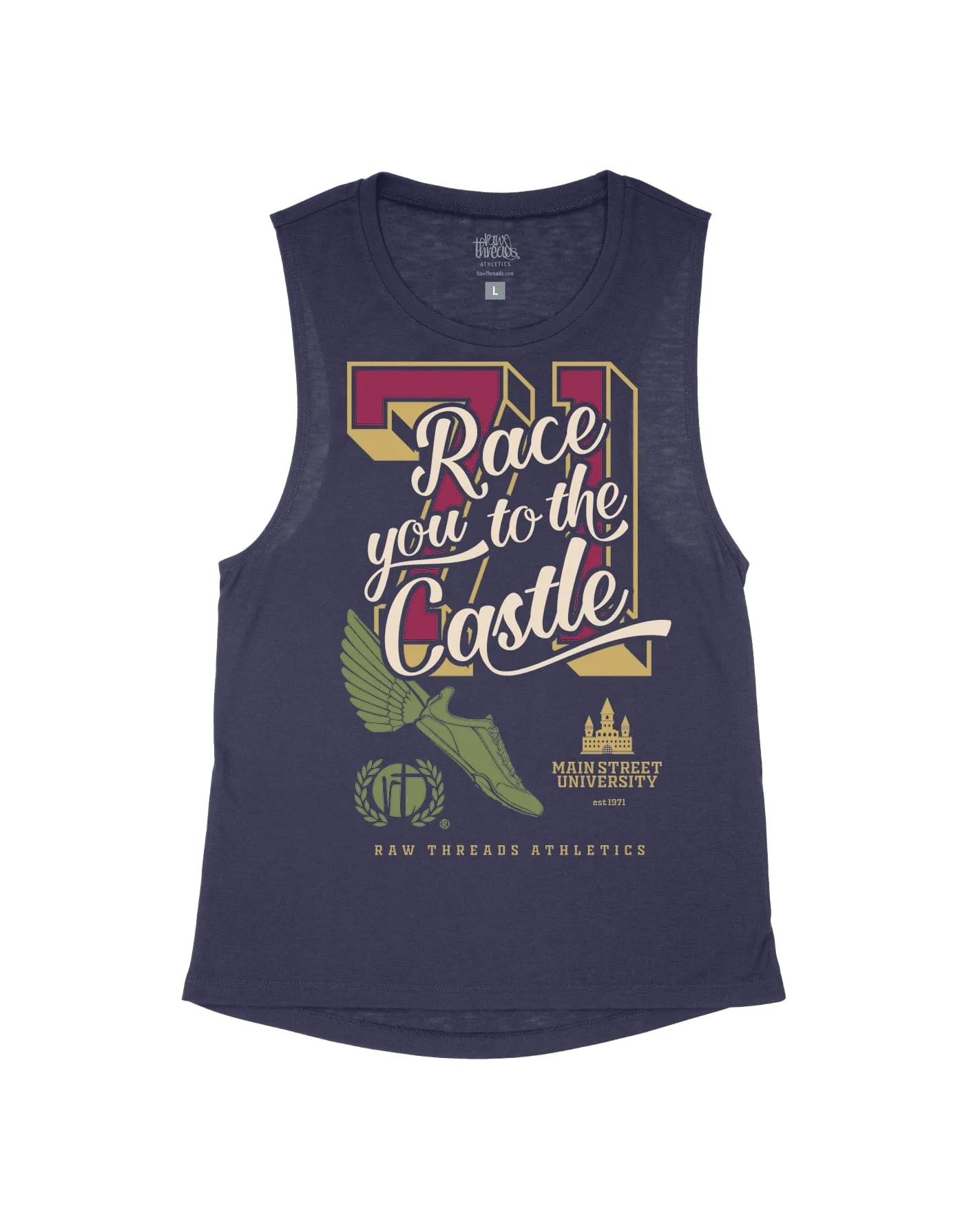 '71 Race you to the Castle Varsity Block Numbers