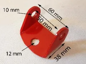 AA39 A ARM WISHBONE CONNECTOR BRACKET FOR 110CC ORION QUAD BIKE RED