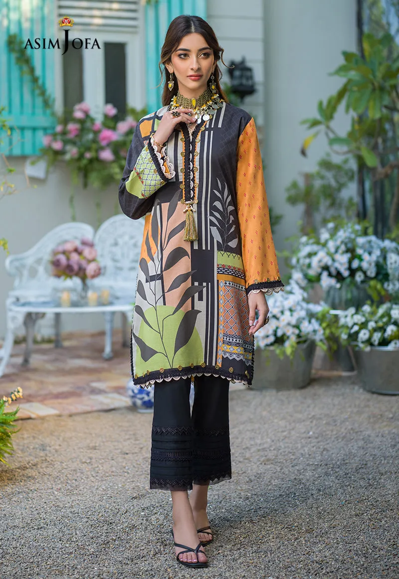 AJPR-25 | Asim Jofa Prints Rania Collection 2022 | Unstitched Embroidered Lawn Suits