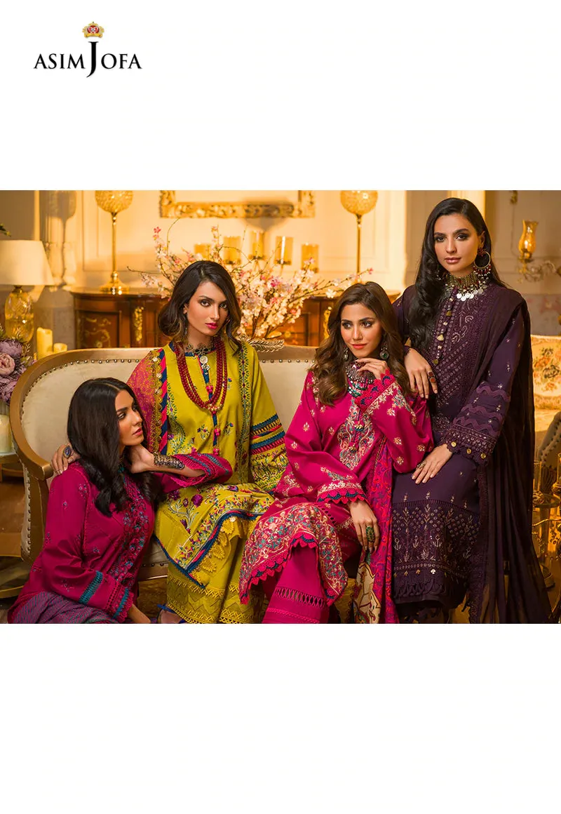 AJPR-40 | Asim Jofa Prints Rania Collection 2022 | Unstitched Embroidered Lawn Suits