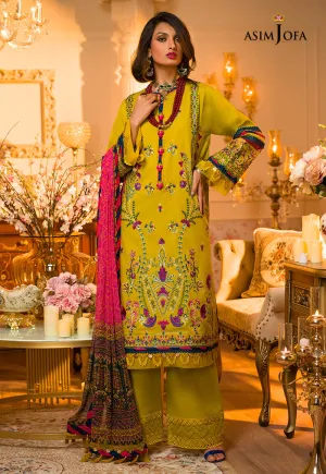 AJPR-40 | Asim Jofa Prints Rania Collection 2022 | Unstitched Embroidered Lawn Suits