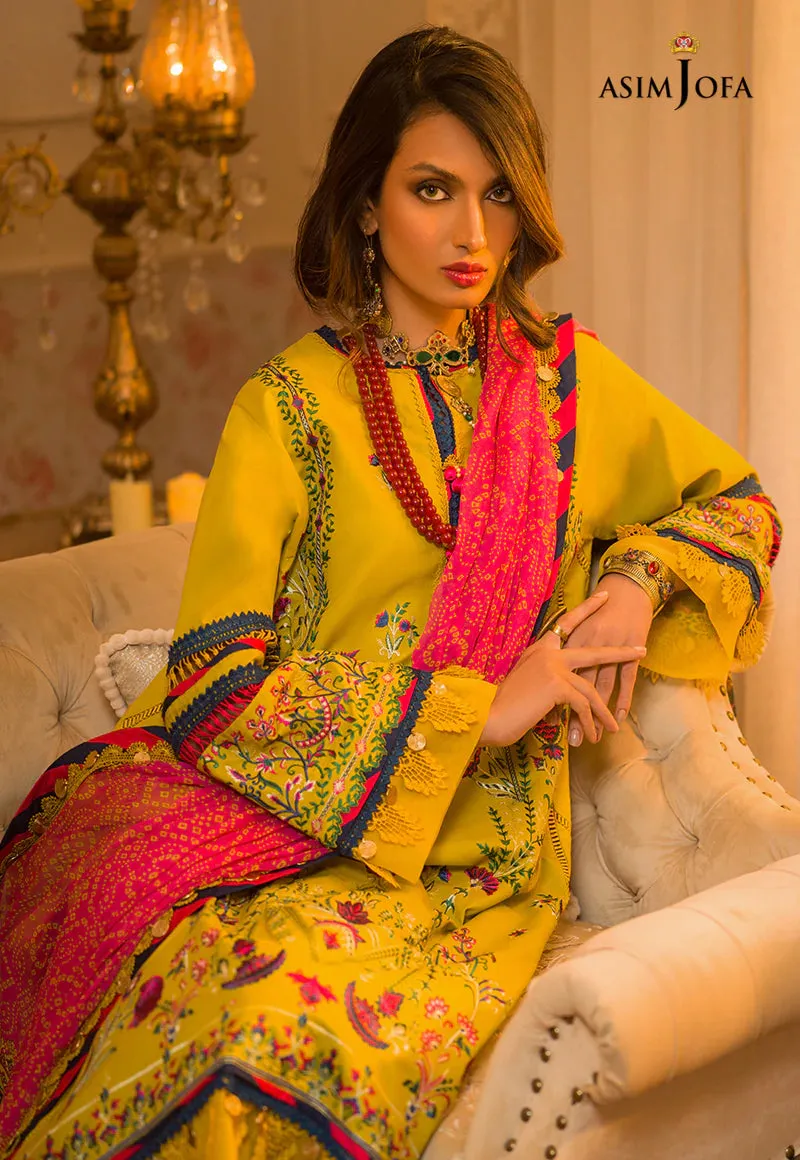 AJPR-40 | Asim Jofa Prints Rania Collection 2022 | Unstitched Embroidered Lawn Suits
