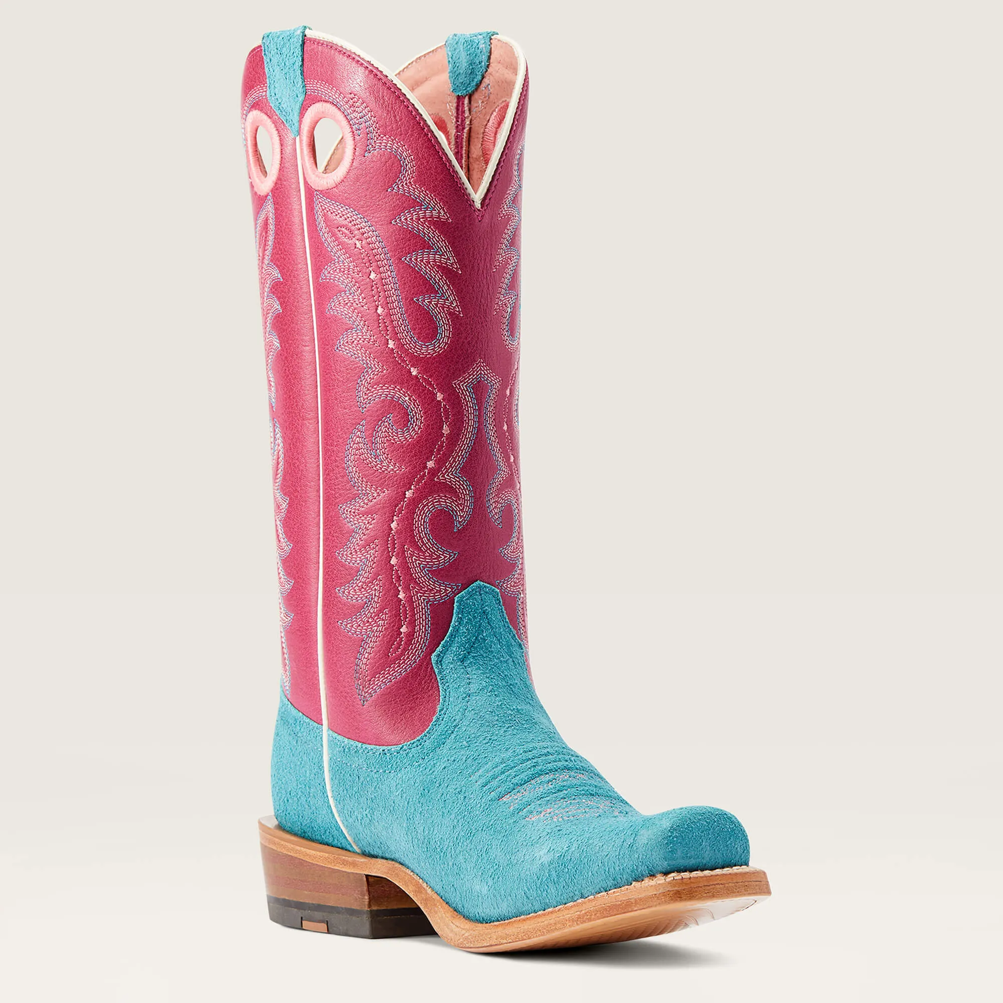 Ariat Futurity Boon Sky Blue Roughout Dragon Fruit Ladies