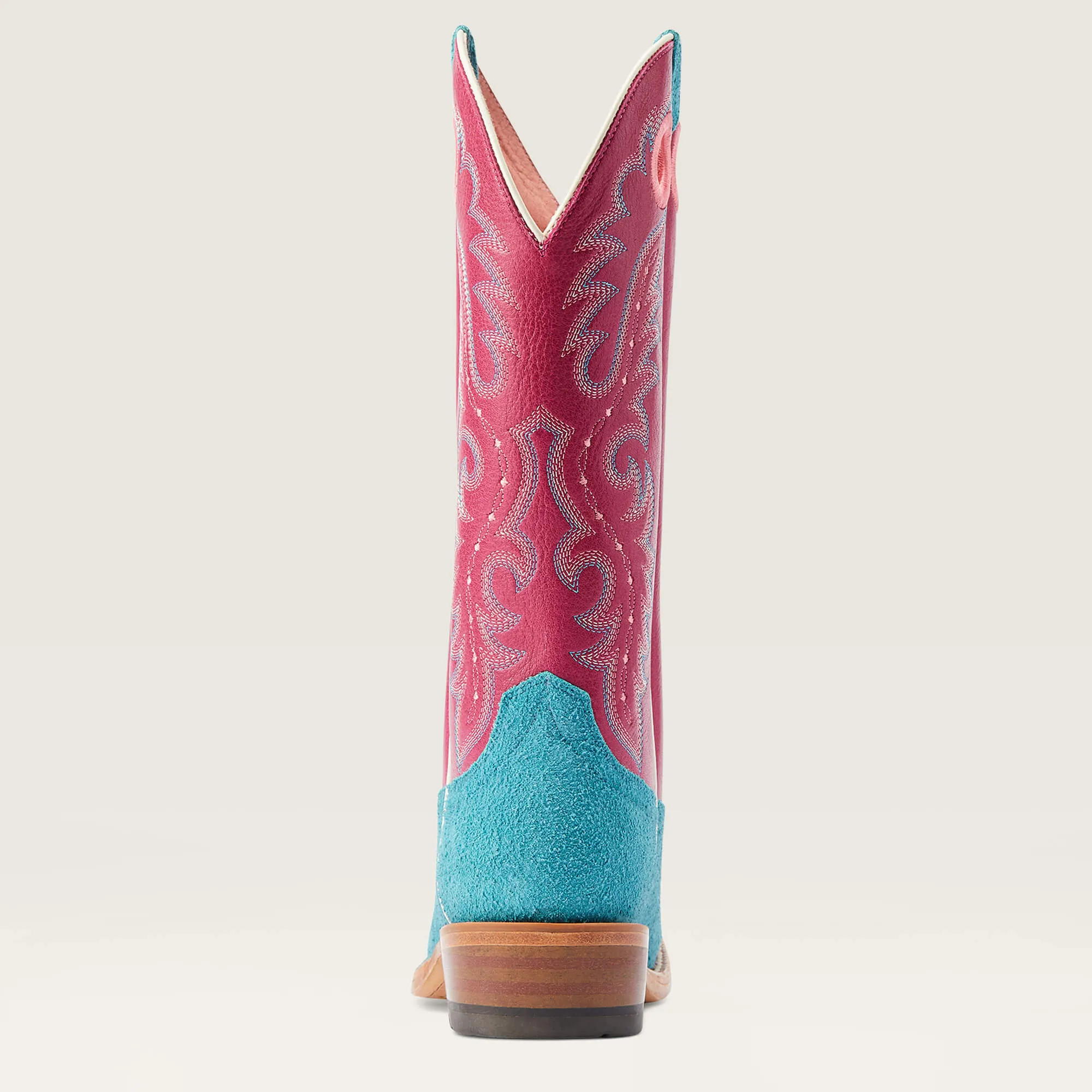 Ariat Futurity Boon Sky Blue Roughout Dragon Fruit Ladies