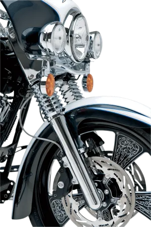 Arlen Ness 06-500 Hot Legs Dual Disc Fork Leg Set - Smooth - Chrome
