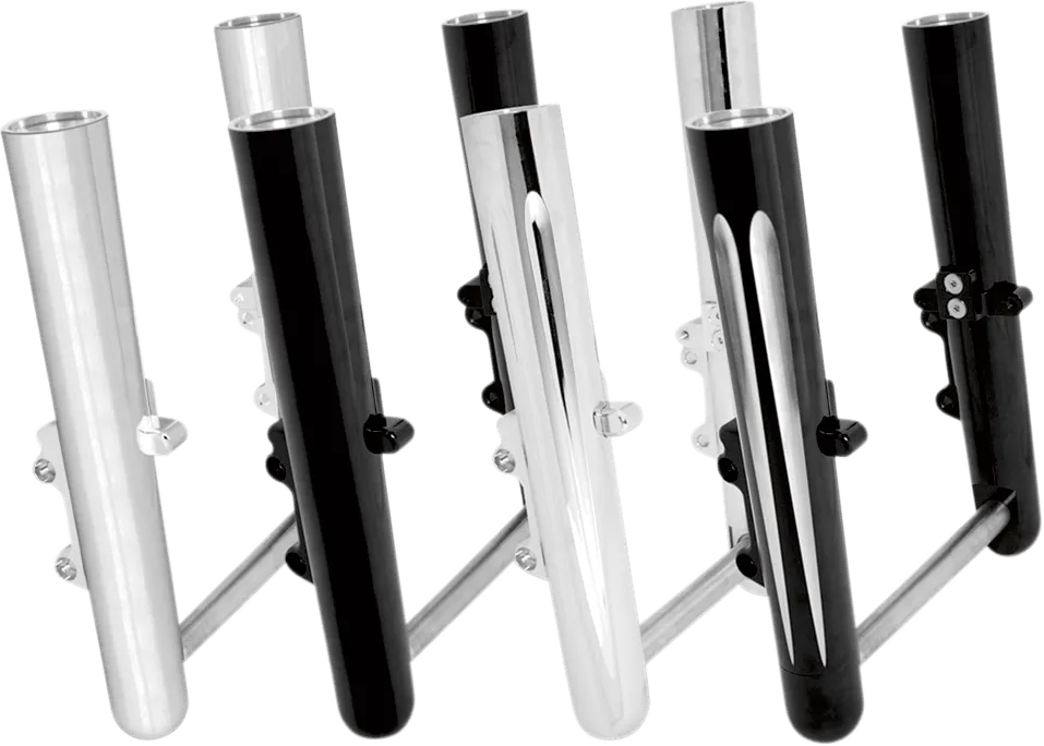 Arlen Ness 06-520 Hot Legs Single Disc Fork Leg Set - Smooth - Chrome
