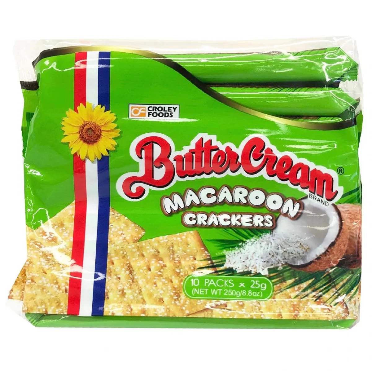 BUY 1 GET 1 FREE: Sunflower Butter Cream Macaroon Cracker (10x25g) 250g(BBD: 15-03-25)