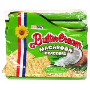 BUY 1 GET 1 FREE: Sunflower Butter Cream Macaroon Cracker (10x25g) 250g(BBD: 15-03-25)