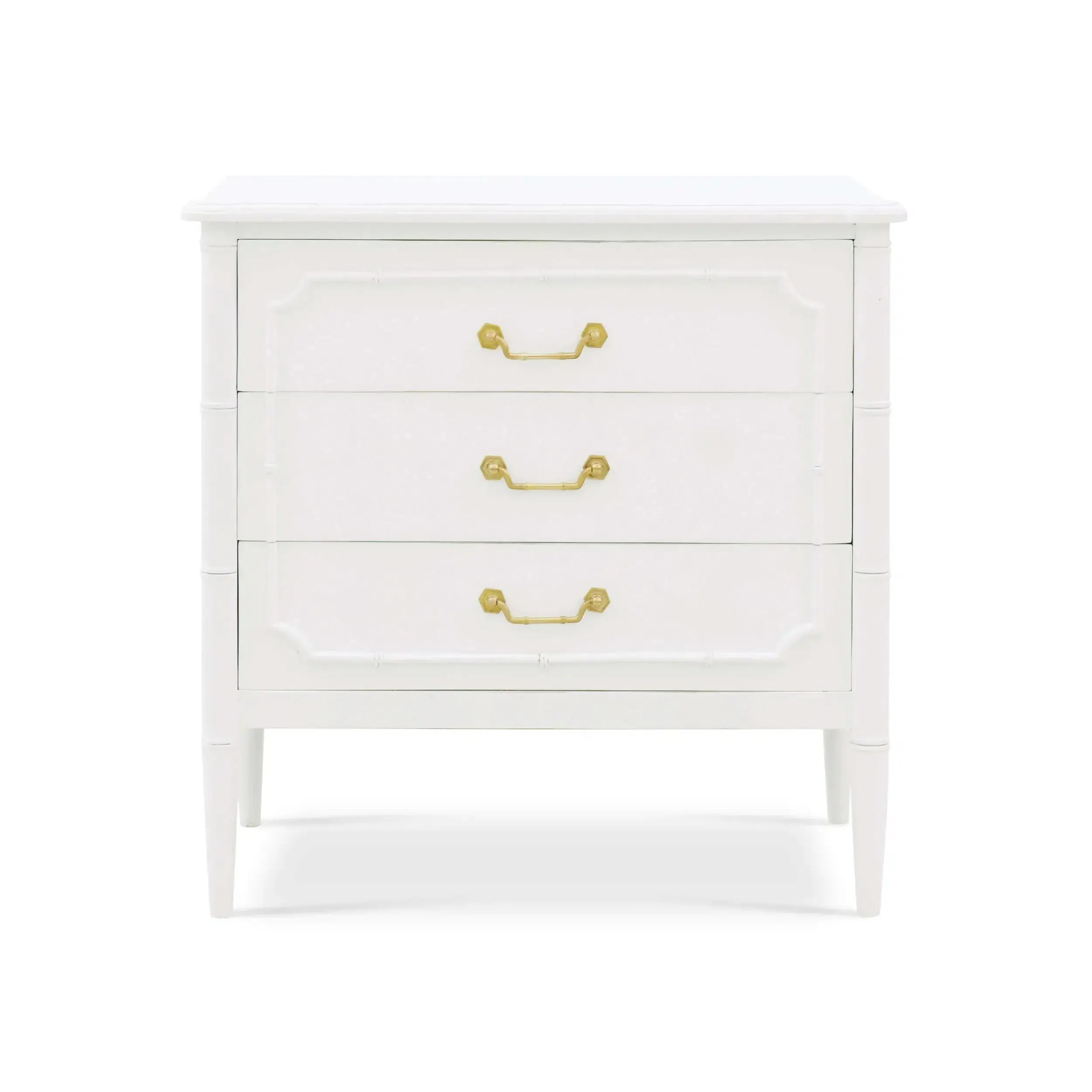 Chelsea 3 Drawer Bedside In Architectural White