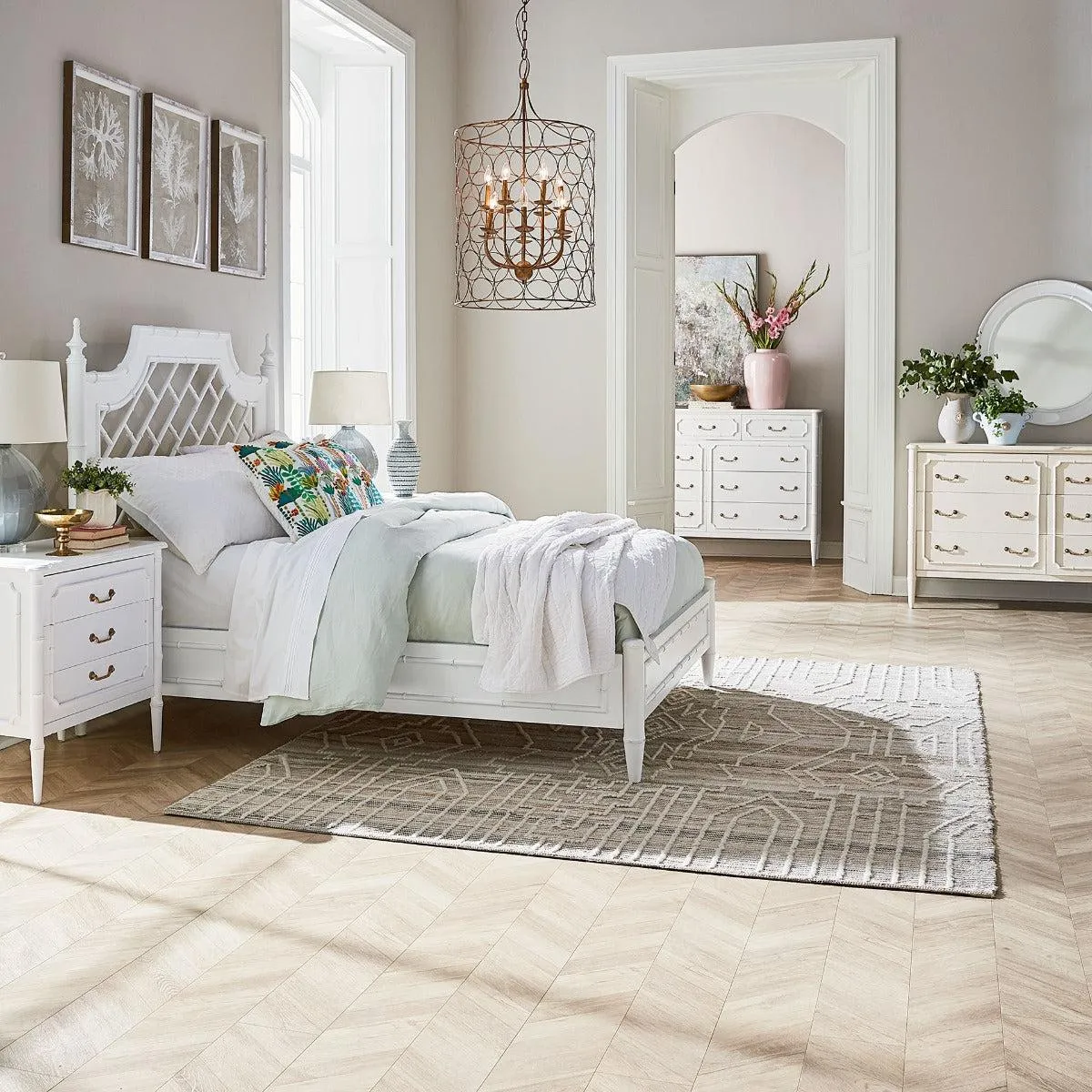 Chelsea 3 Drawer Bedside In Architectural White