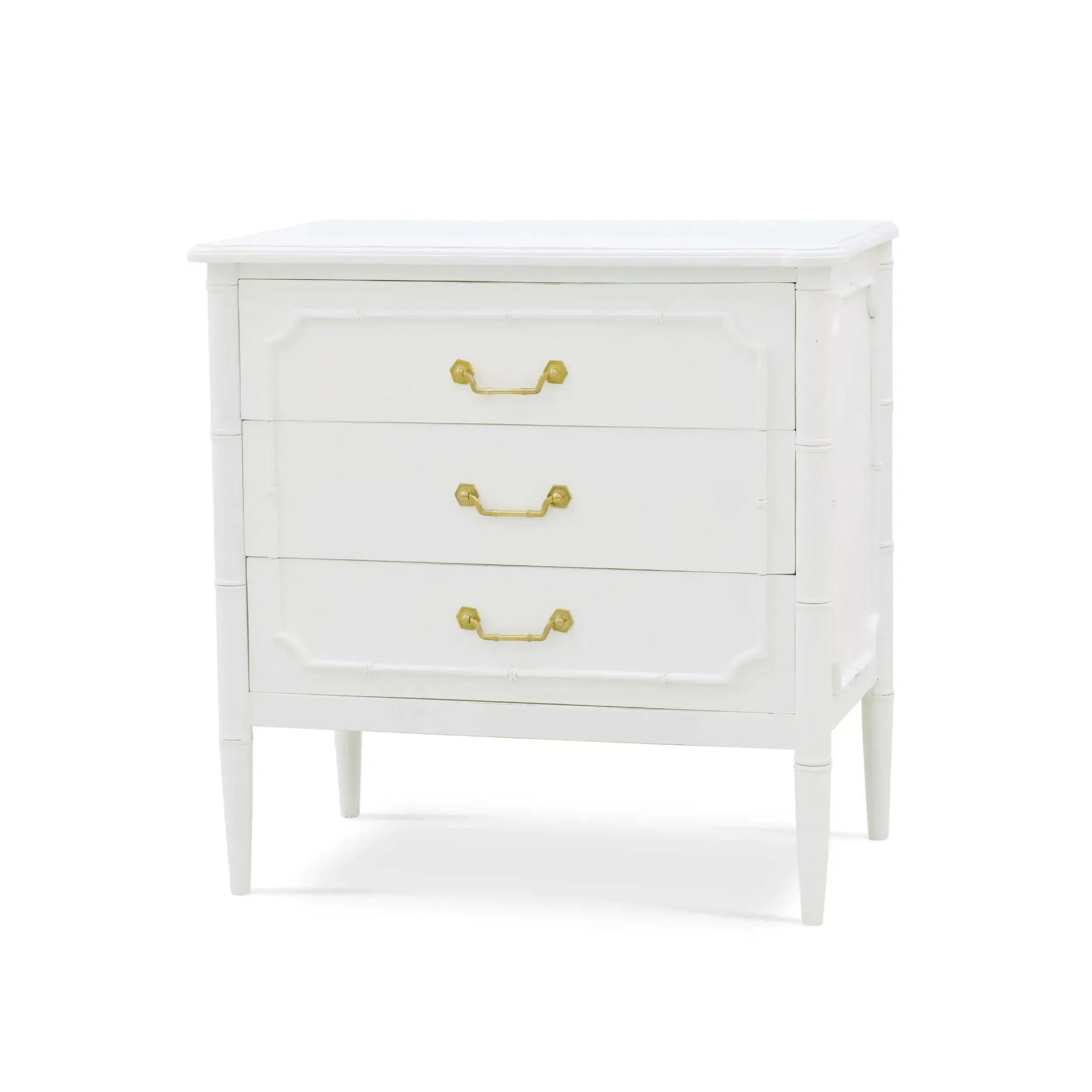 Chelsea 3 Drawer Bedside In Architectural White