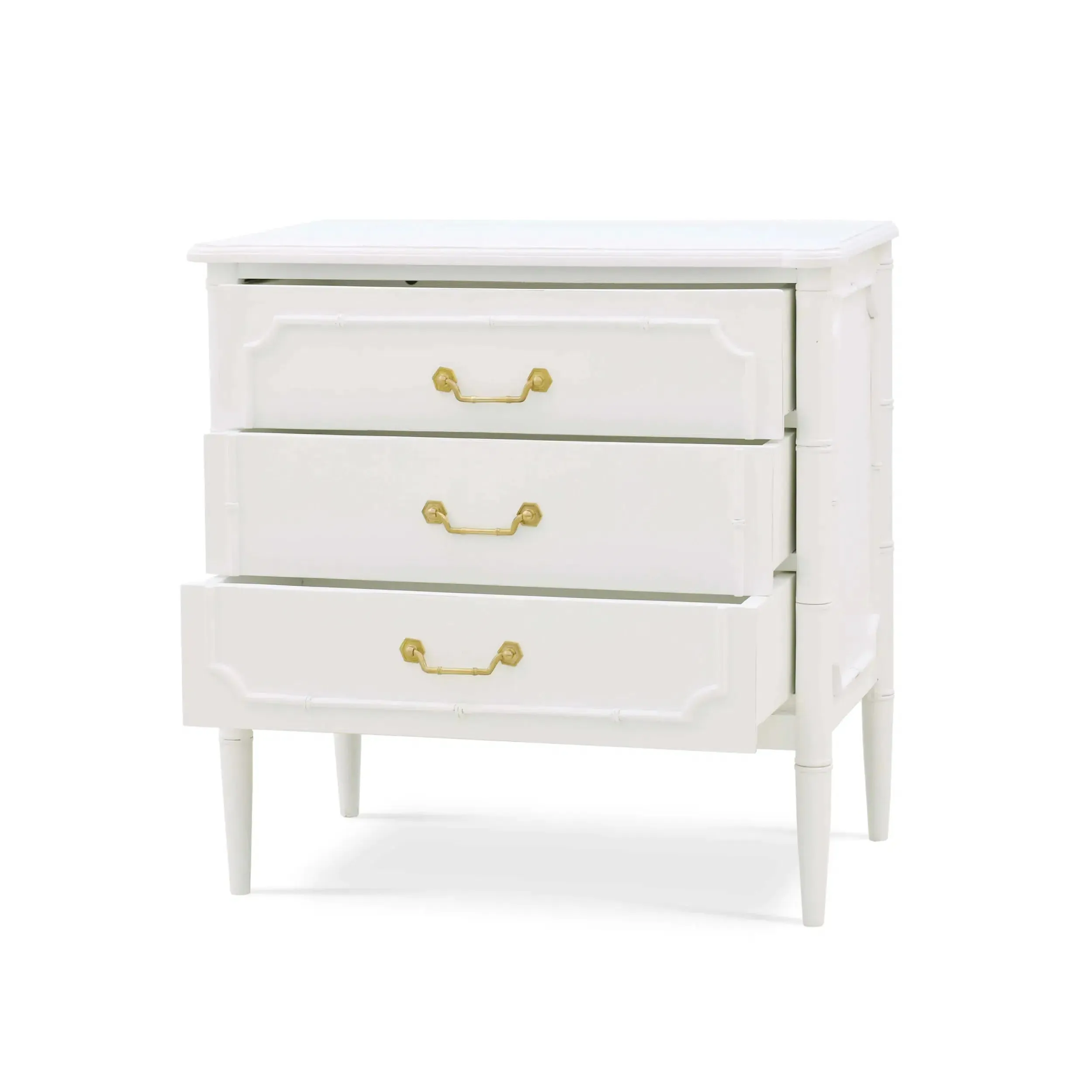 Chelsea 3 Drawer Bedside In Architectural White