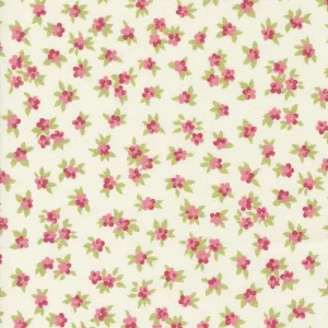 Chelsea Garden Tea Rose Ditsy Porcelain Cream  Rose Fabric 33749 14