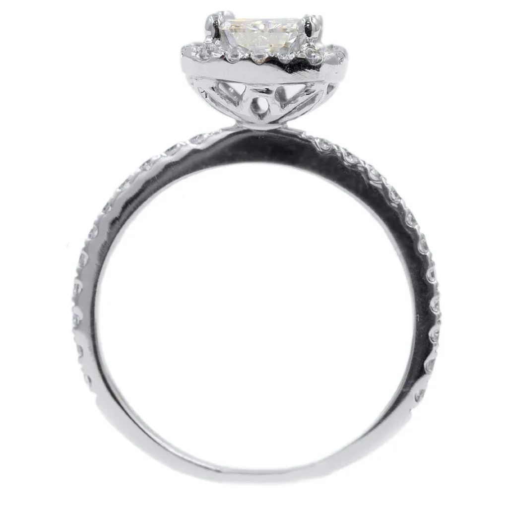 CHELSEA | Radiant Halo Engagement Ring