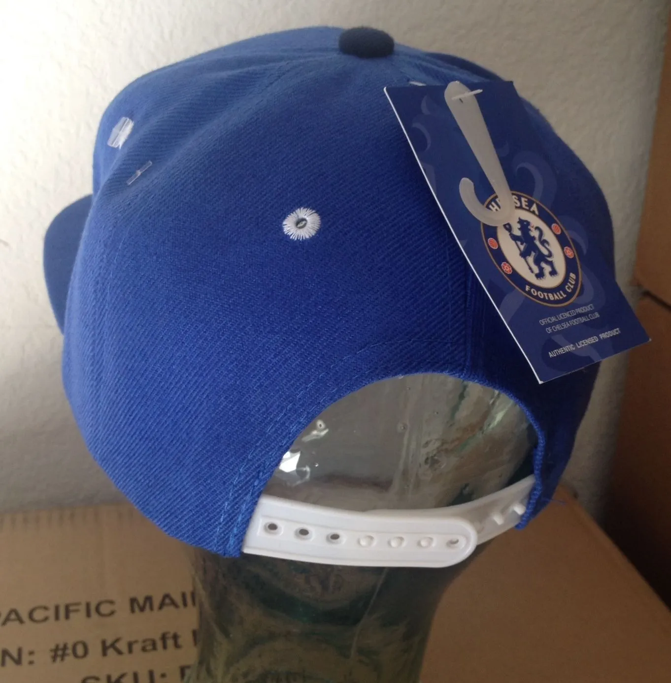 Chelsea Soccer Traditional Blue Snapback Cap Adjustable Official Product