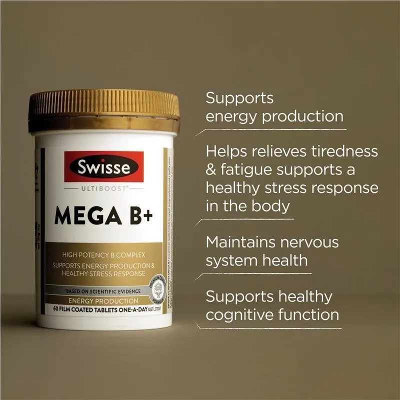 [CLEARANCE Expiry: 03/2025] Swisse Ultiboost Mega B   60 Tablets