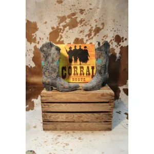 Corral Skull And Flowers R2475 Boot