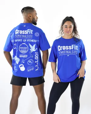 CrossFit® Smurf Patchwork - Far East Throwdown Unisex overSized T-shirt