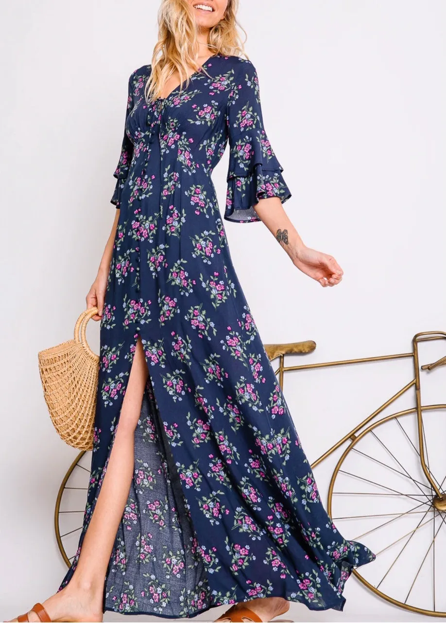 Desert Springs Maxi Floral Dress
