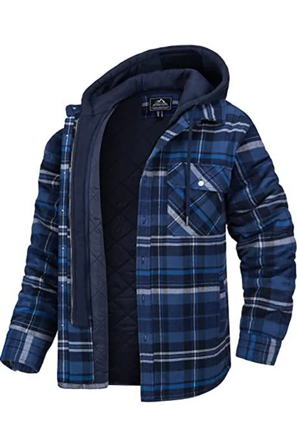 detachable hooded loose-fit jacket