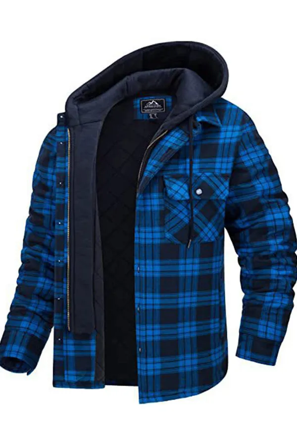 detachable hooded loose-fit jacket