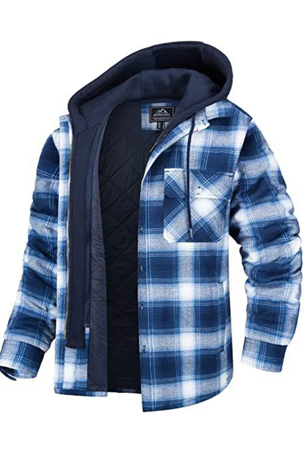 detachable hooded loose-fit jacket