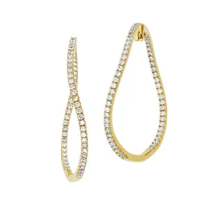 Diamond Fashion Hoops