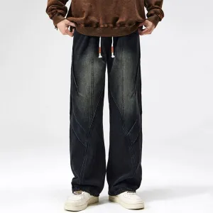 Distressed Washed Loose Fit Pants