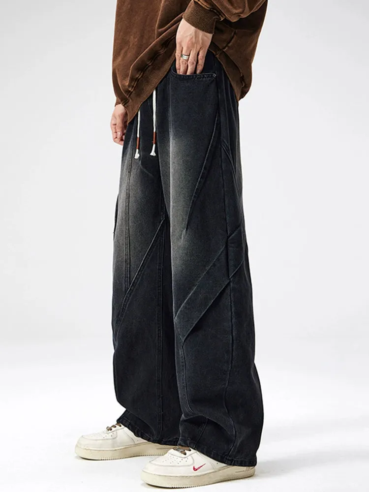 Distressed Washed Loose Fit Pants