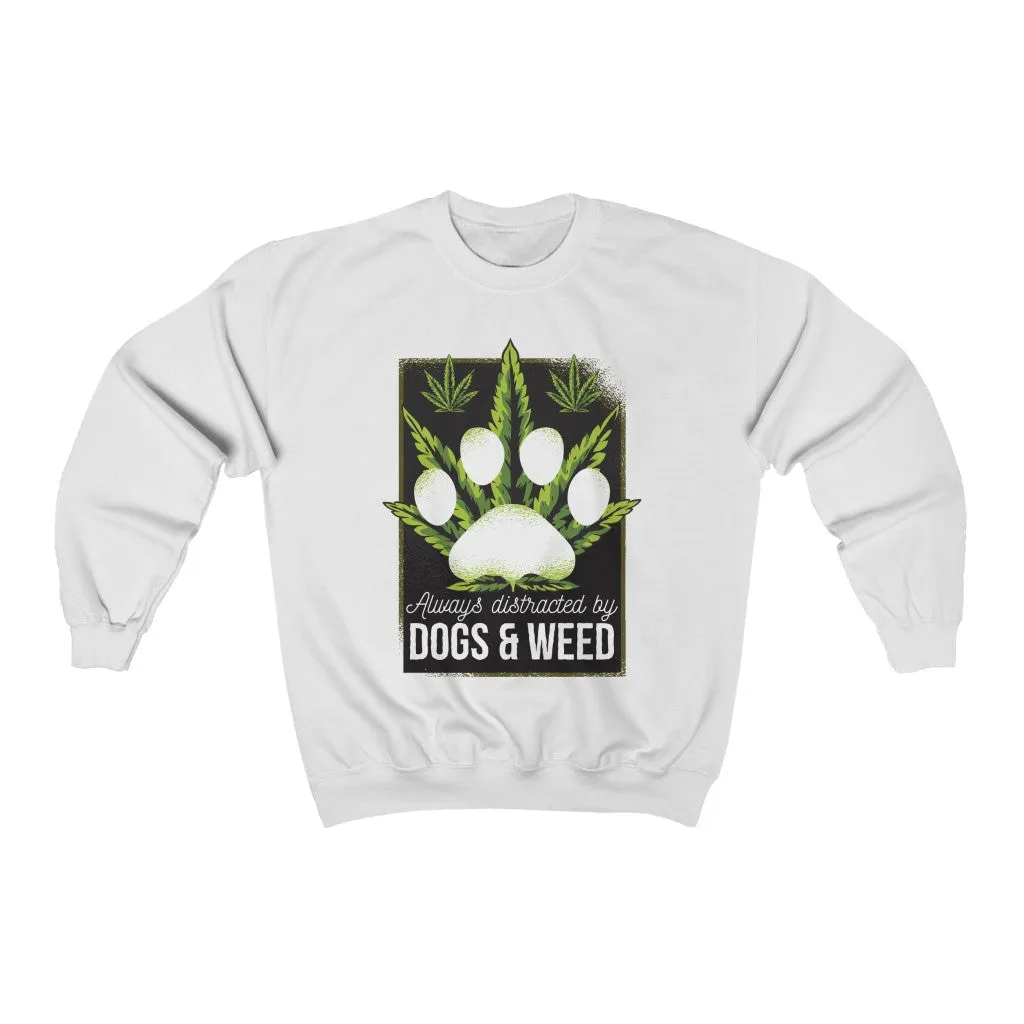 Dogs and weed Crewneck Sweatshirt
