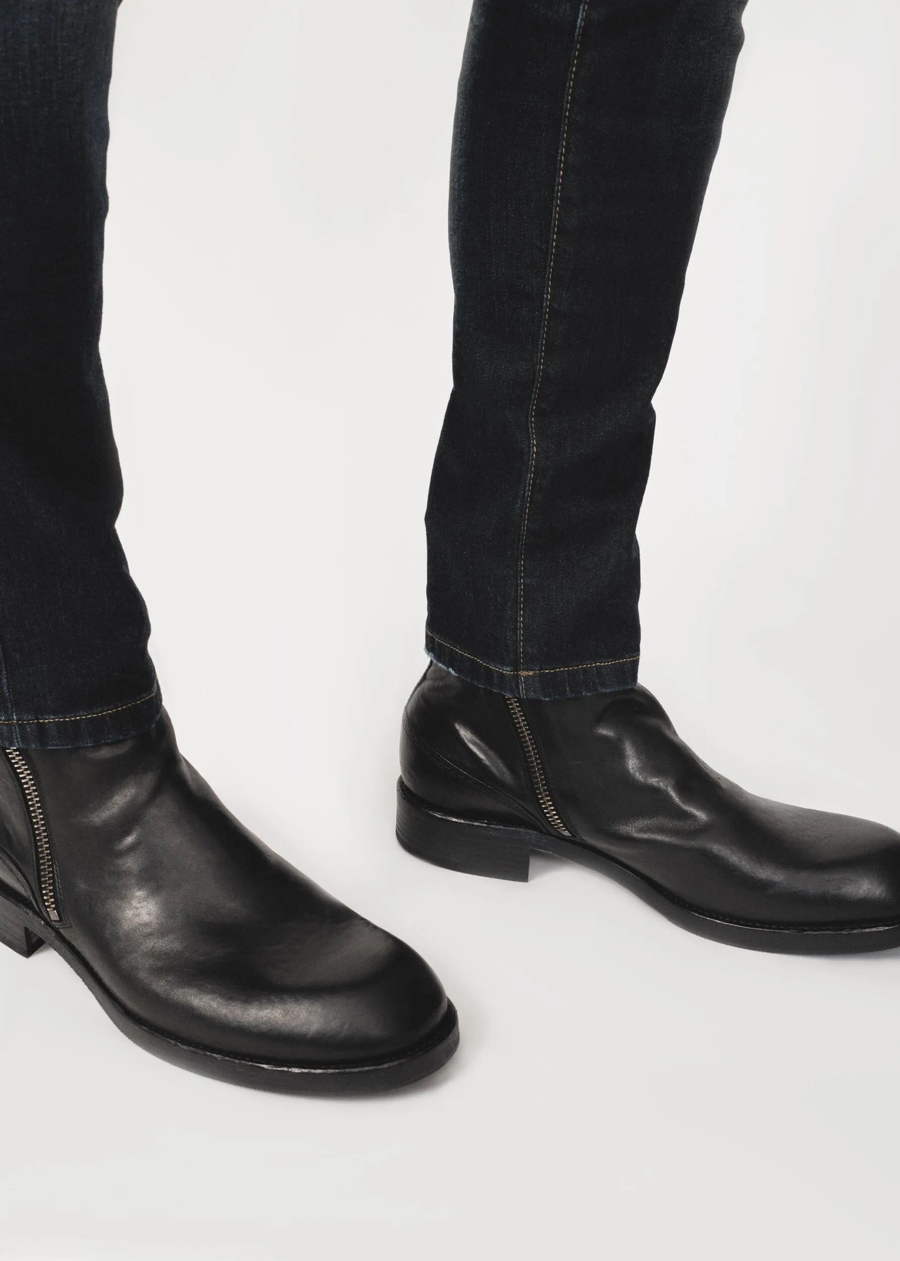 DOUBLE ZIP BIKER BOOT