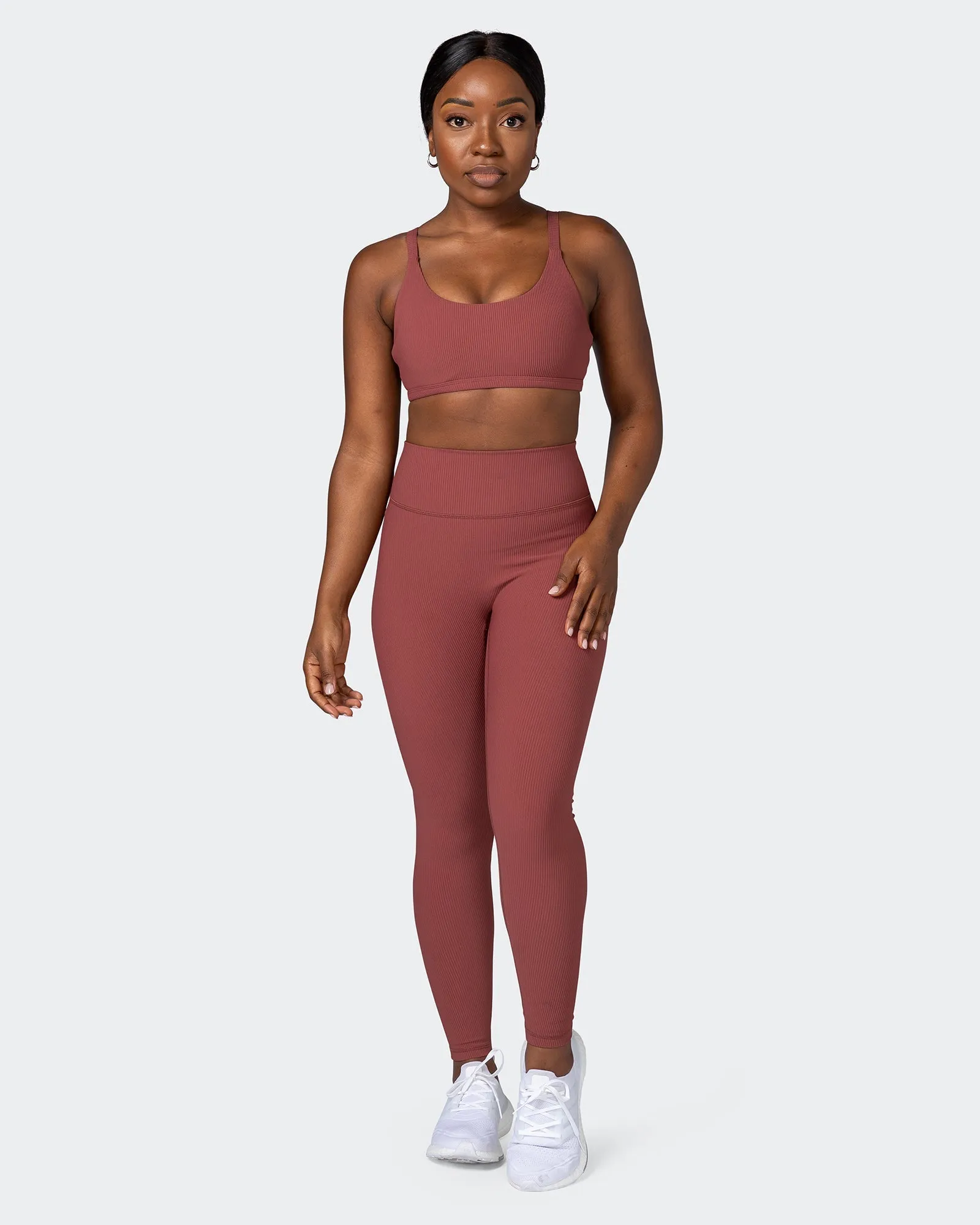 Effortless Rib Bralette - Maple
