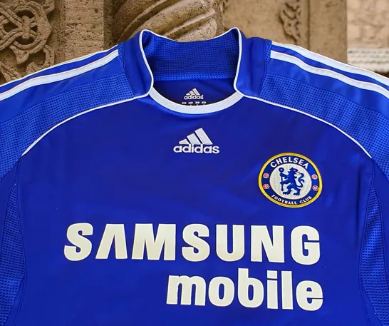 ENGLISH PREMIER CHELSEA 2006-07 FA CUP & LEAGUE CUP CHAMPION MICHAEL BALLACK 15 JERSEY ADIDAS M