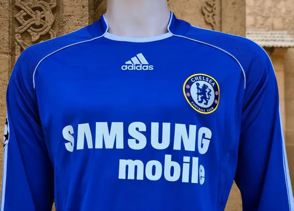 ENGLISH PREMIER CHELSEA 2006-07 FA CUP & LEAGUE CUP CHAMPION MICHAEL BALLACK 15 JERSEY ADIDAS M