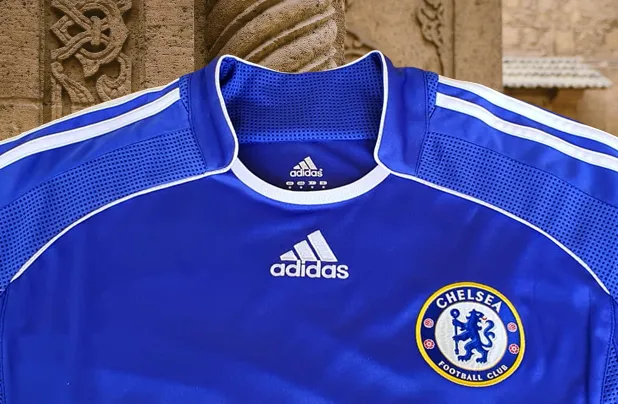 ENGLISH PREMIER CHELSEA 2006-07 FA CUP & LEAGUE CUP CHAMPION MICHAEL BALLACK 15 JERSEY ADIDAS M