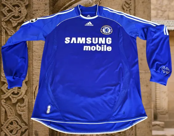 ENGLISH PREMIER CHELSEA 2006-07 FA CUP & LEAGUE CUP CHAMPION MICHAEL BALLACK 15 JERSEY ADIDAS M