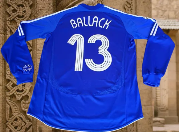 ENGLISH PREMIER CHELSEA 2006-07 FA CUP & LEAGUE CUP CHAMPION MICHAEL BALLACK 15 JERSEY ADIDAS M