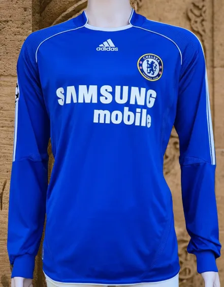 ENGLISH PREMIER CHELSEA 2006-07 FA CUP & LEAGUE CUP CHAMPION MICHAEL BALLACK 15 JERSEY ADIDAS M