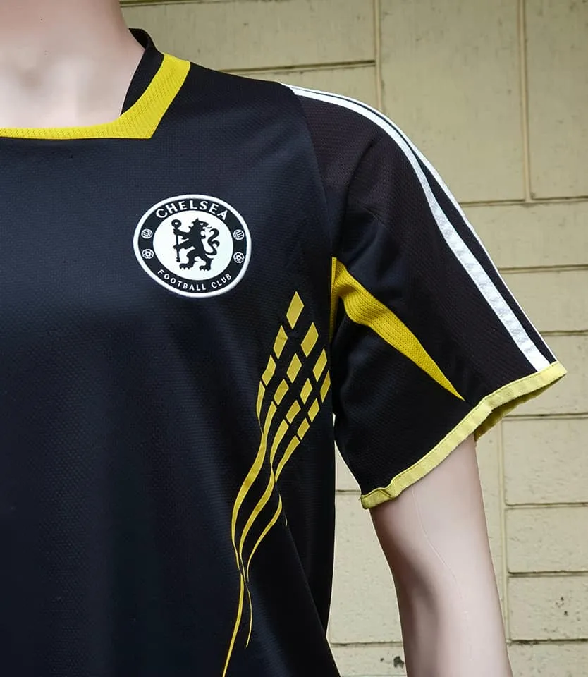 ENGLISH PREMIER CHELSEA 2008-09 UEFA CHAMPIONS FINAL JERSEY AUTHENTIC ADIDAS TRAINING SHIRT MEDIUM / CODE # 658318