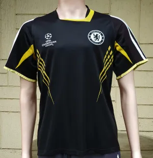 ENGLISH PREMIER CHELSEA 2008-09 UEFA CHAMPIONS FINAL JERSEY AUTHENTIC ADIDAS TRAINING SHIRT MEDIUM / CODE # 658318