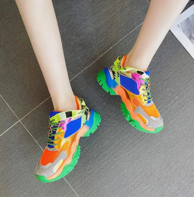 Europe station color Torre shoes | women super fire jelly sneakers
