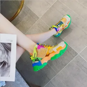 Europe station color Torre shoes | women super fire jelly sneakers