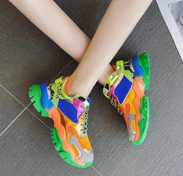 Europe station color Torre shoes | women super fire jelly sneakers