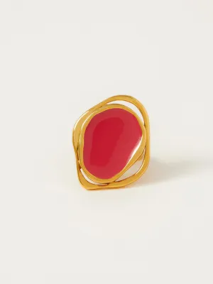 Fashion Jewelry-18k Gold Plated-Rings-Copacabana-Pink-RIVA1001_P-Fashion Edit Voyce