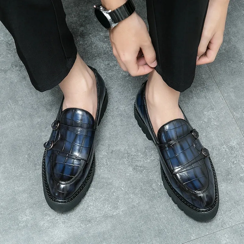 Fashion Monk Strap Loafers Shoes